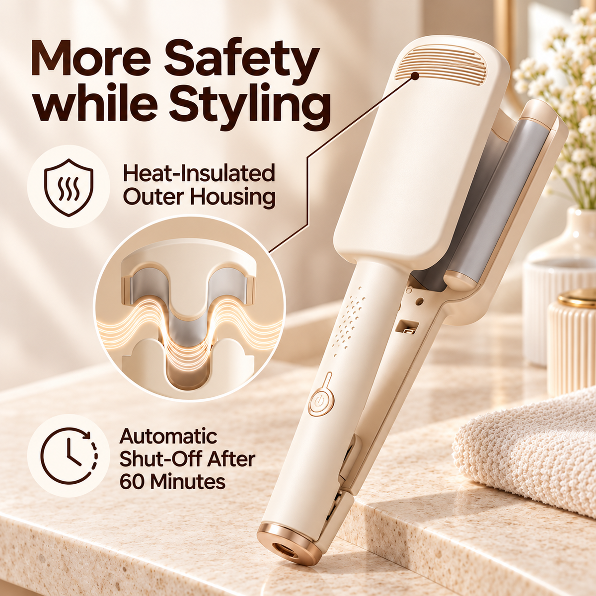 SilkWave™ | Professional Hair Waver with Adjustable Heat
