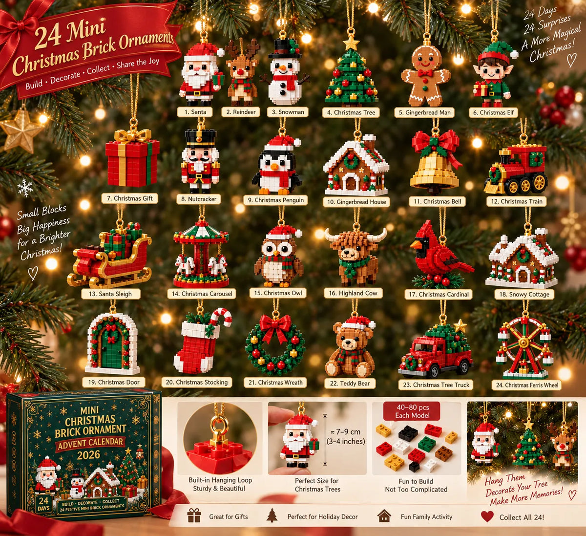 FestiveBuild™ Christmas Brick Advent Calendar