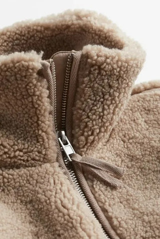 TeddyLuxe™ Cozy Sherpa Jacket for Women