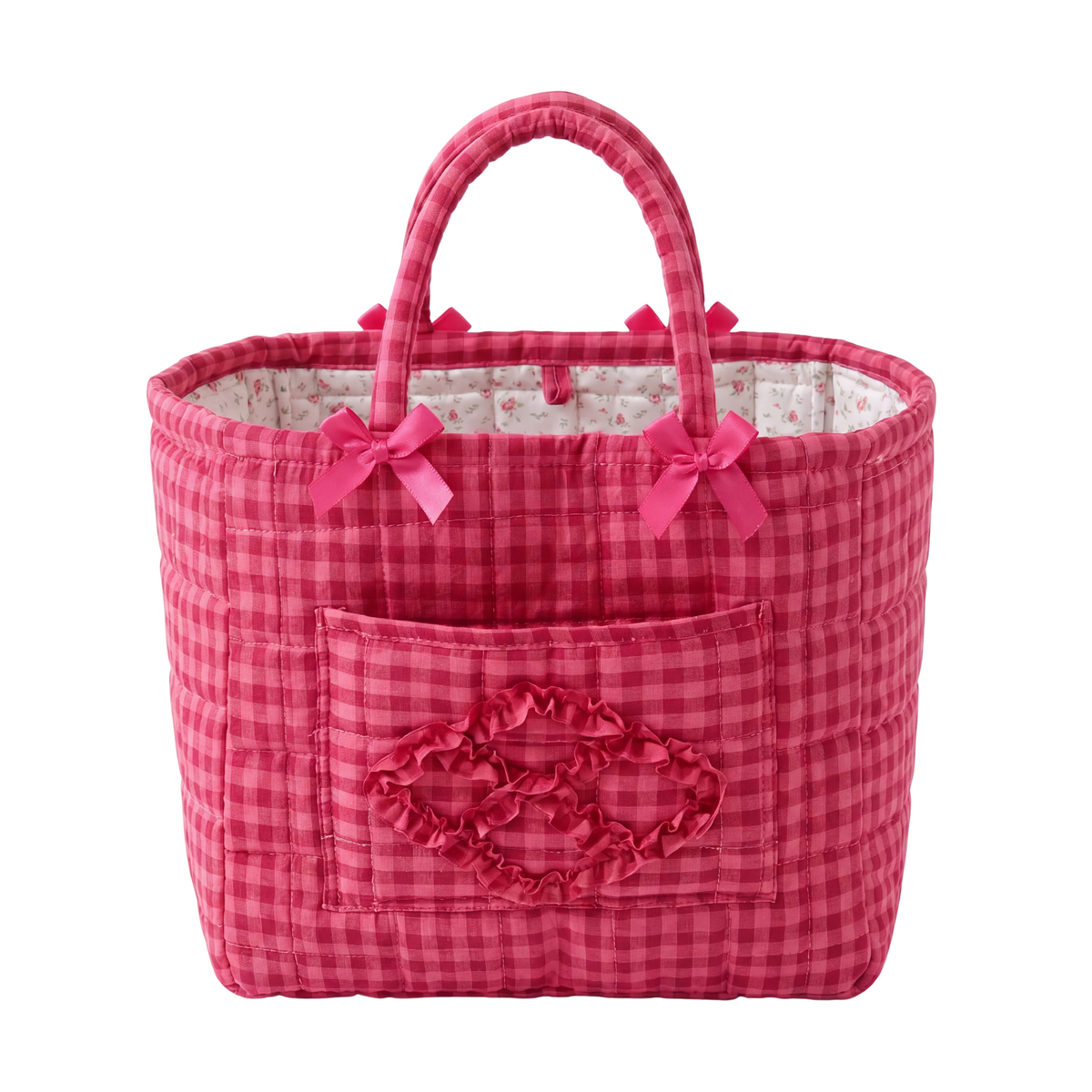 FloraCarry™ | Spacious Quilted Floral Storage Tote