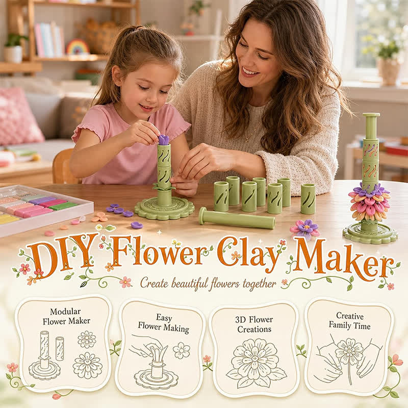 BloomCraft™ | DIY Clay Flower Bouquet Making Kit
