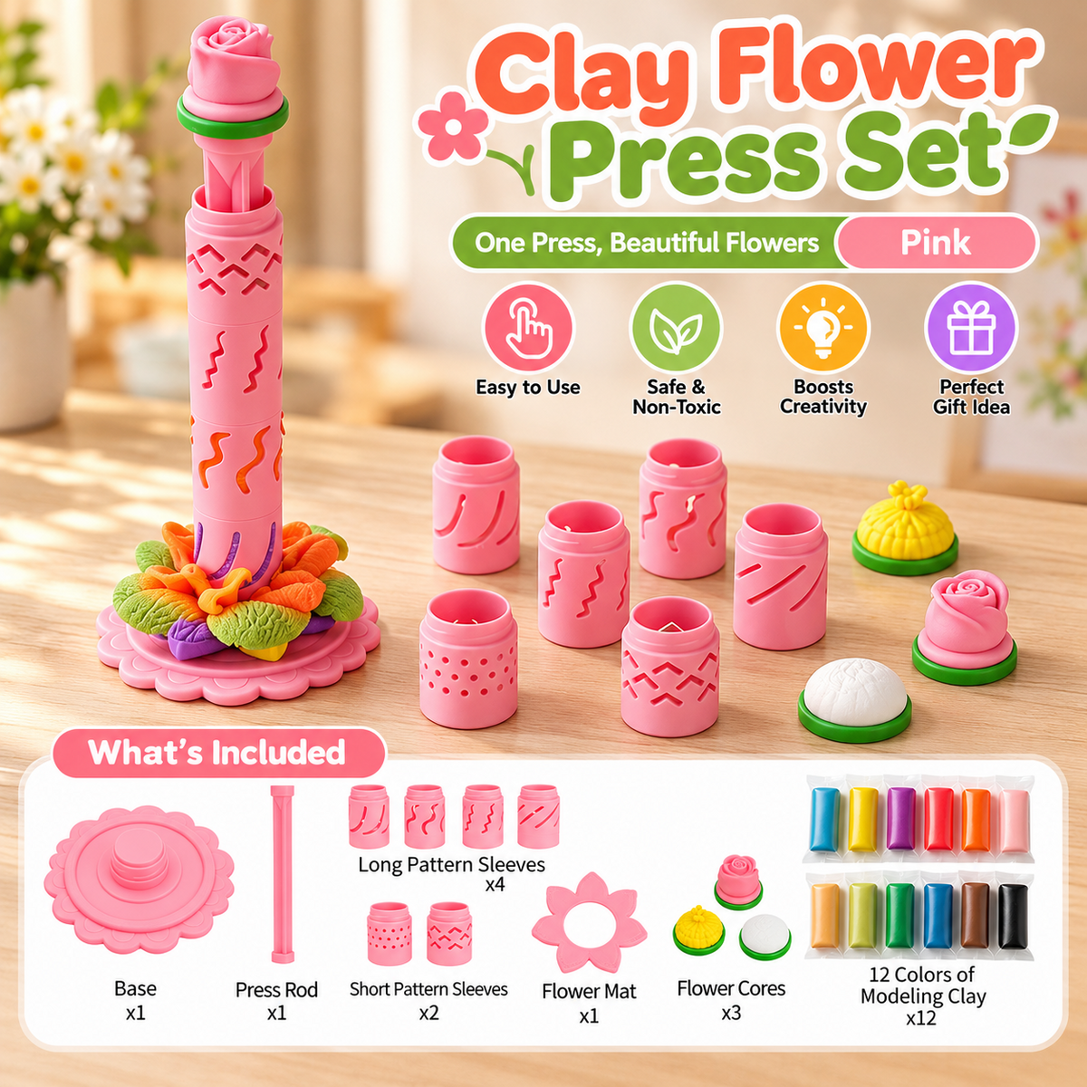 BloomCraft™ | DIY Clay Flower Bouquet Making Kit
