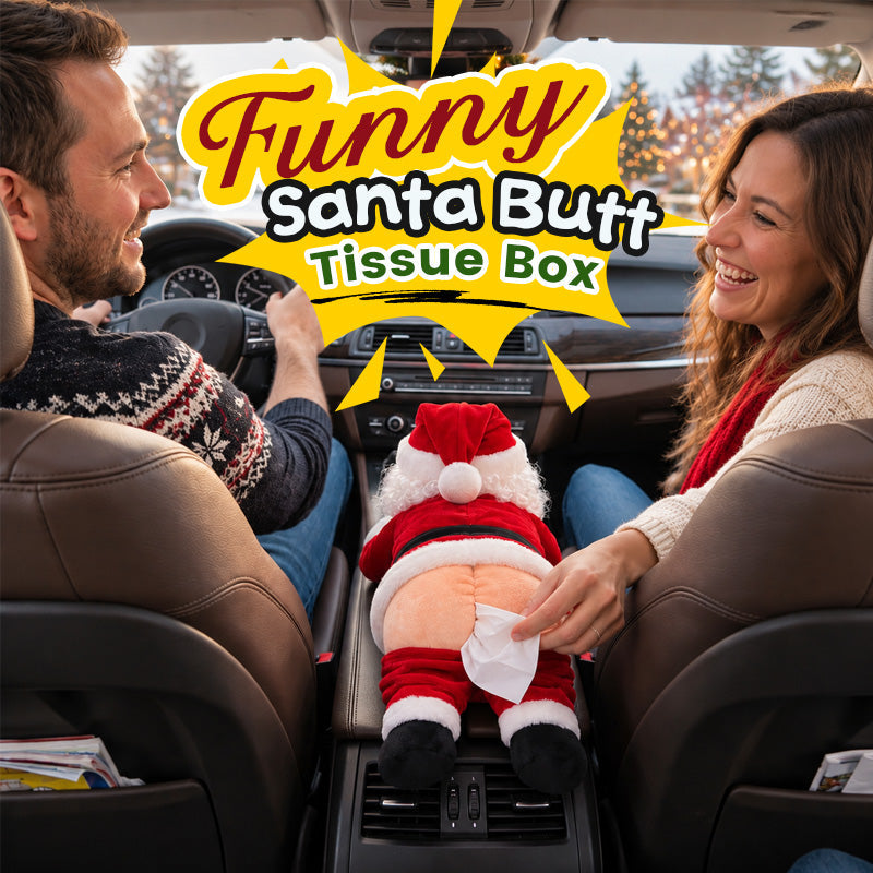SantaGiggles™ | Funny Christmas Santa Tissue Dispenser