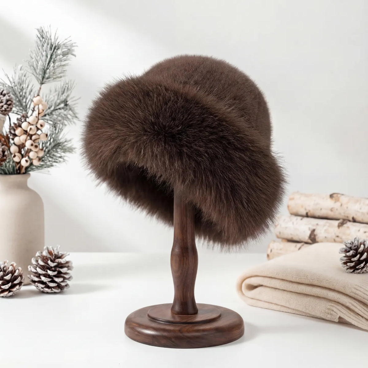 VelvetCrown™ | Elegant Faux Fur Winter Beret
