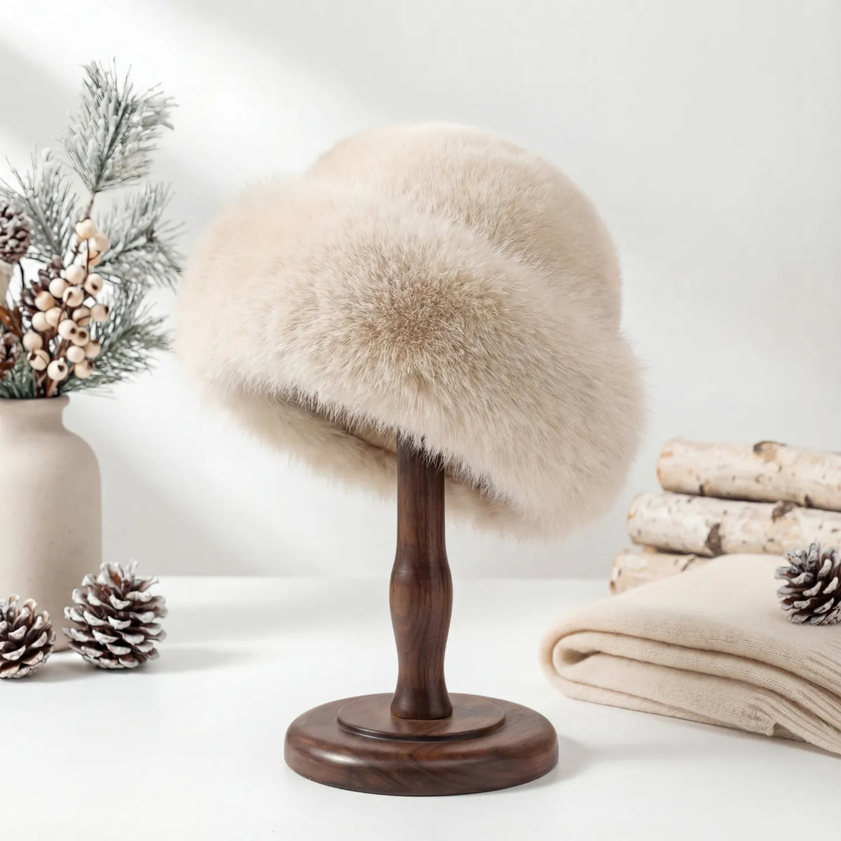 VelvetCrown™ | Elegant Faux Fur Winter Beret