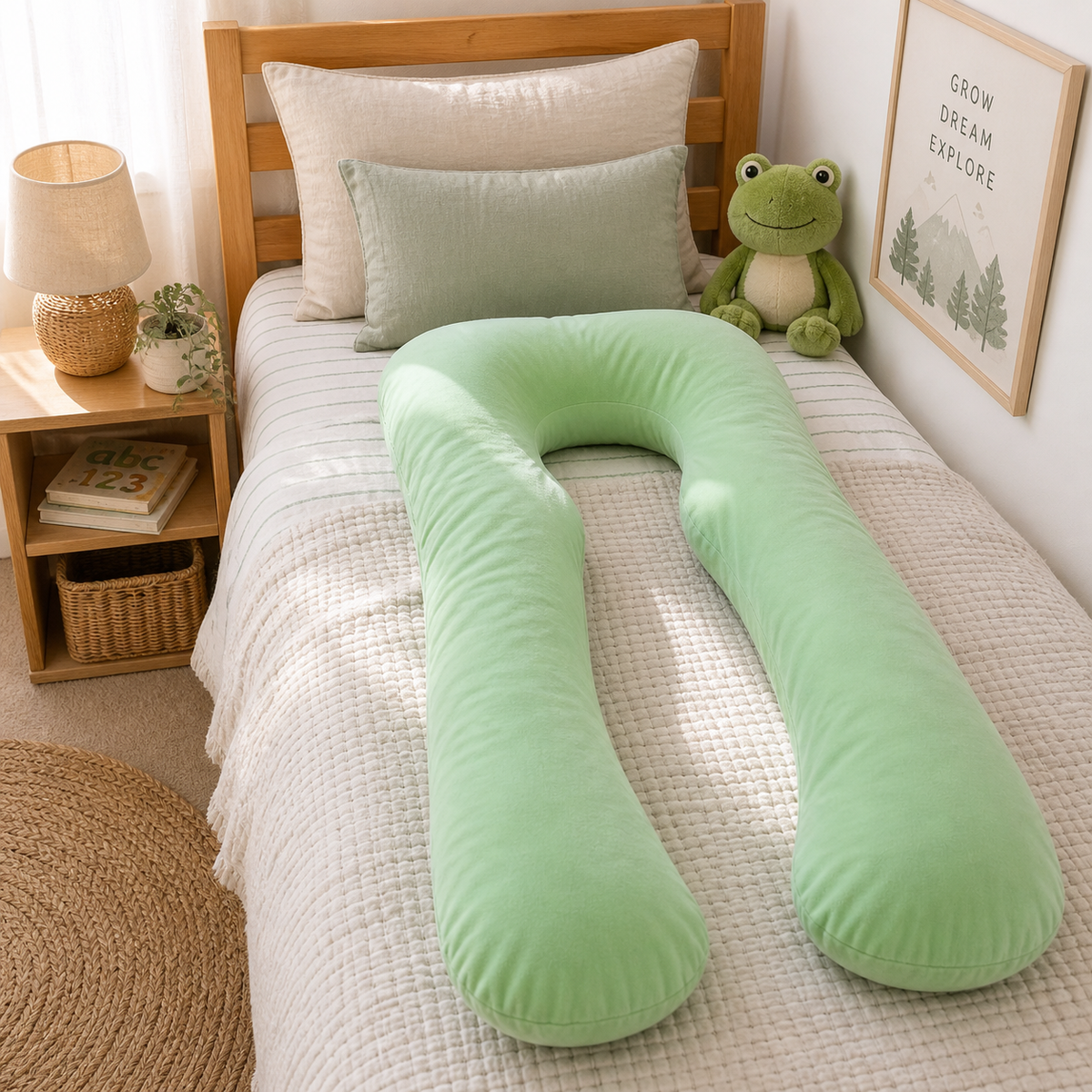 DreamNest™ Full-Body Comfort Pillow for Kids