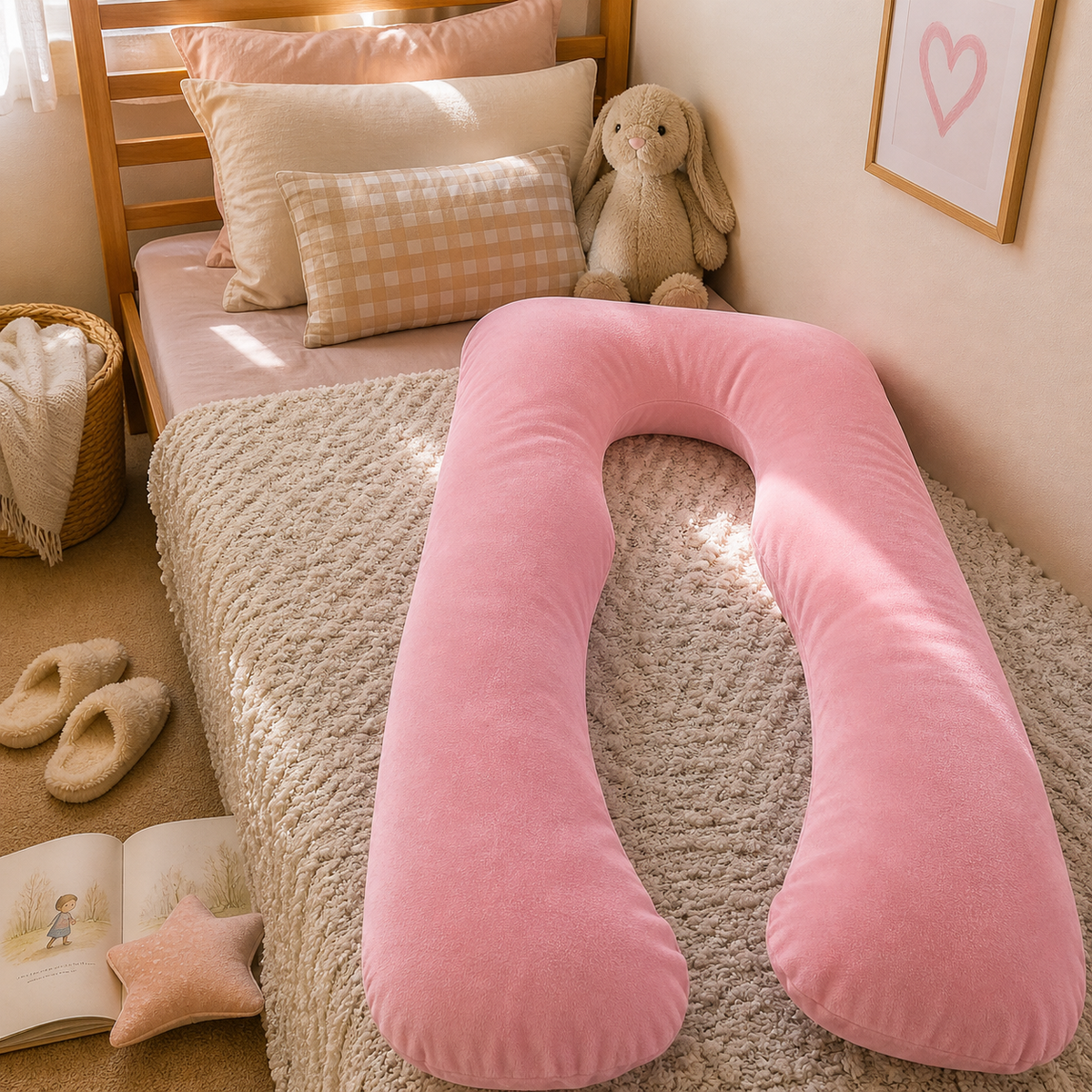 DreamNest™ Full-Body Comfort Pillow for Kids