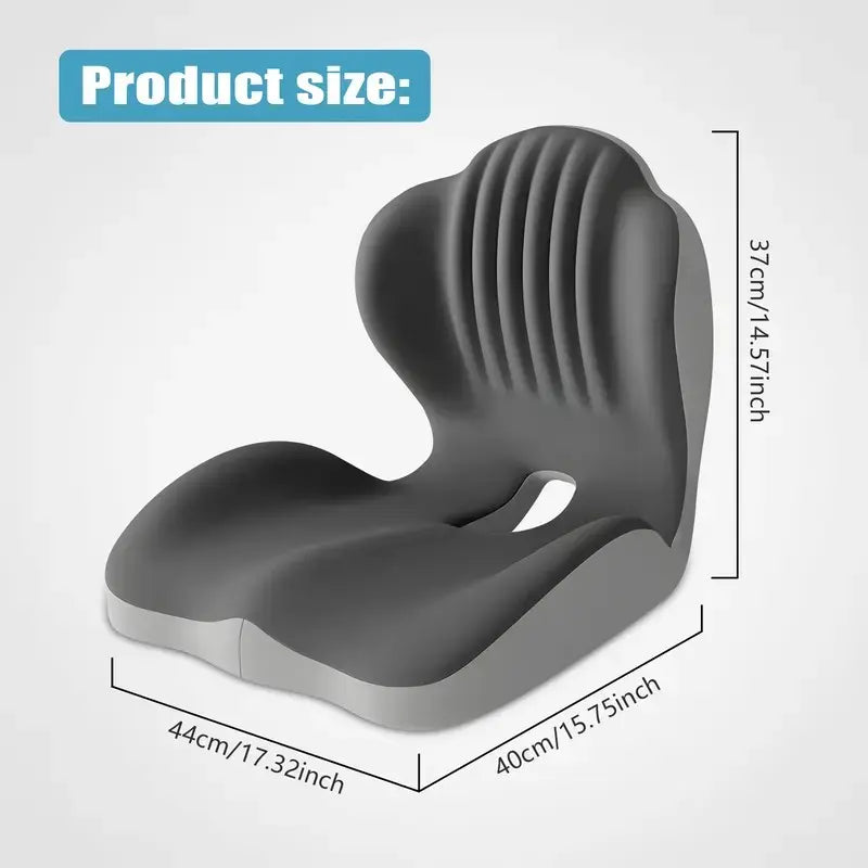 PostureNest™ Ergonomic Seat Cushion with Back Support