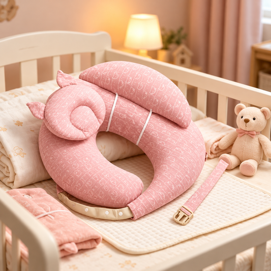 NurtureNest™ | Ergonomic Breastfeeding Pillow with Adjustable Support