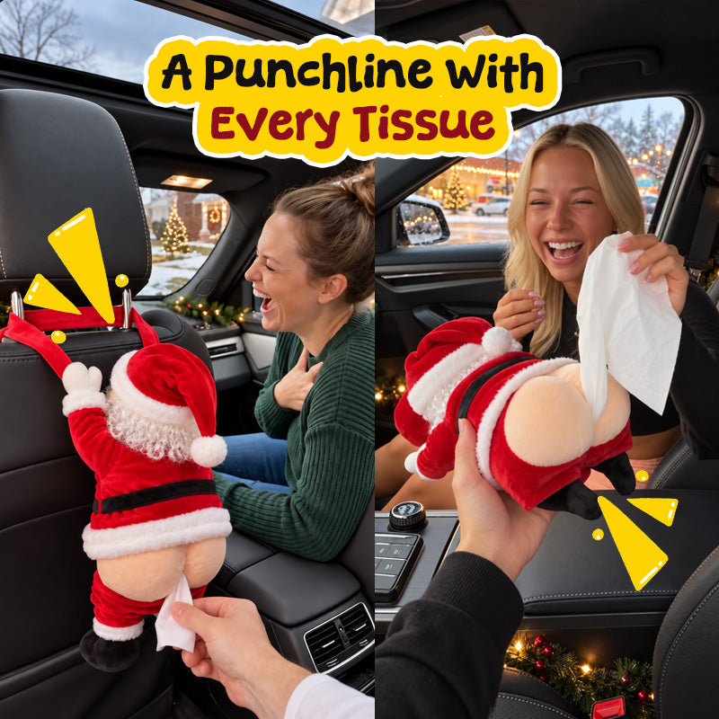 SantaGiggles™ | Funny Christmas Santa Tissue Dispenser