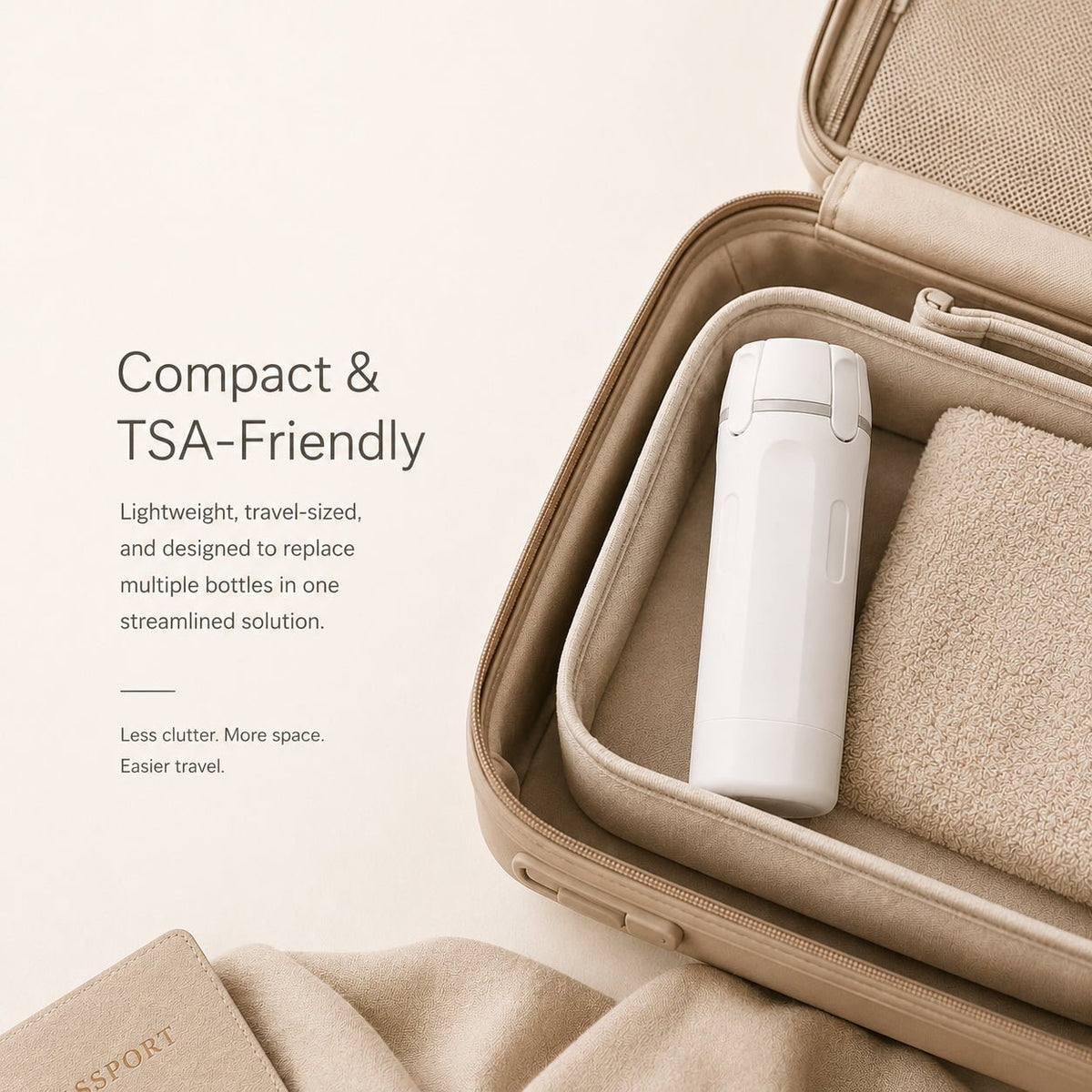 TravelNest™ | 4-in-1 Portable Travel Dispenser Bottle