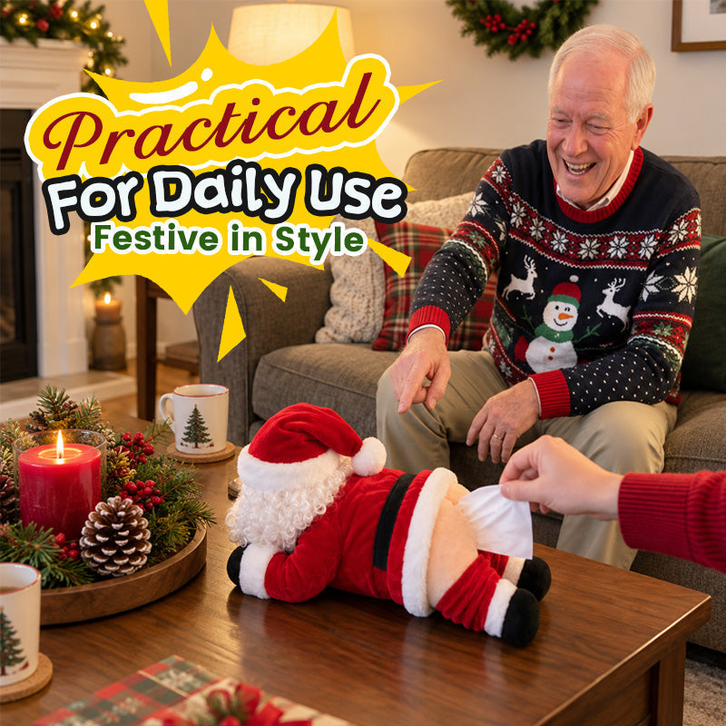 SantaGiggles™ | Funny Christmas Santa Tissue Dispenser