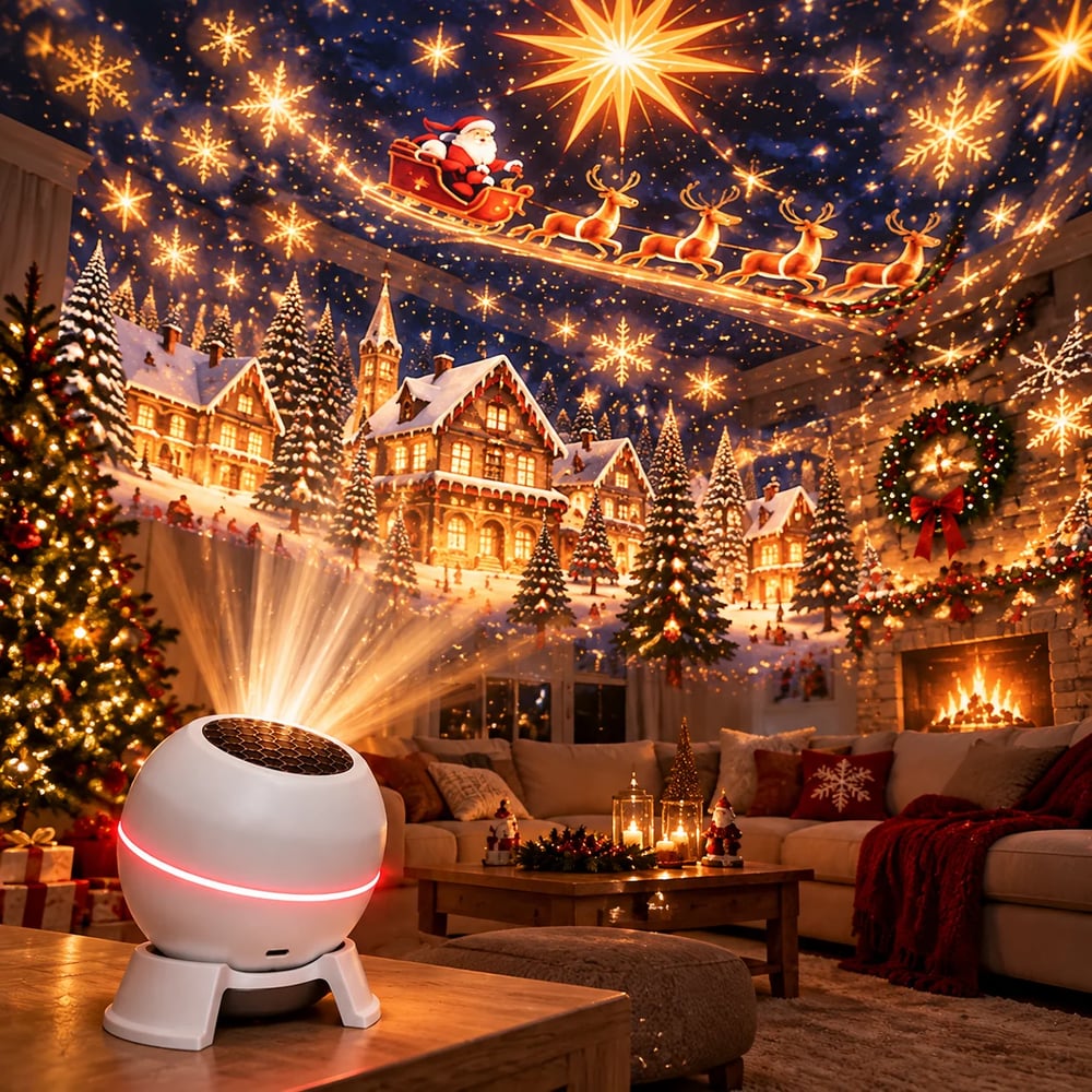 FestiveGlow™ | Magical Christmas Star Projector