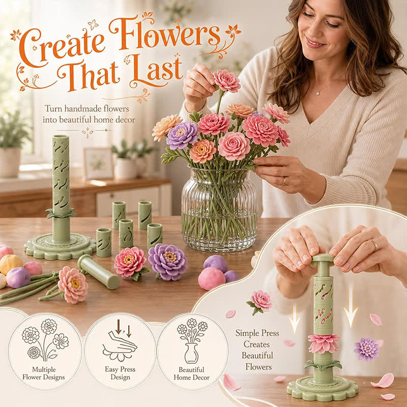BloomCraft™ | DIY Clay Flower Bouquet Making Kit