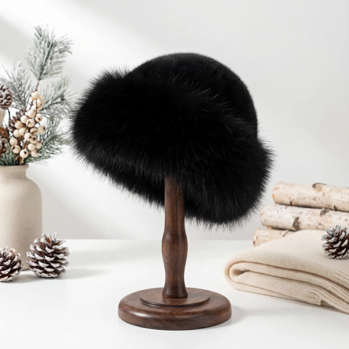 VelvetCrown™ | Elegant Faux Fur Winter Beret