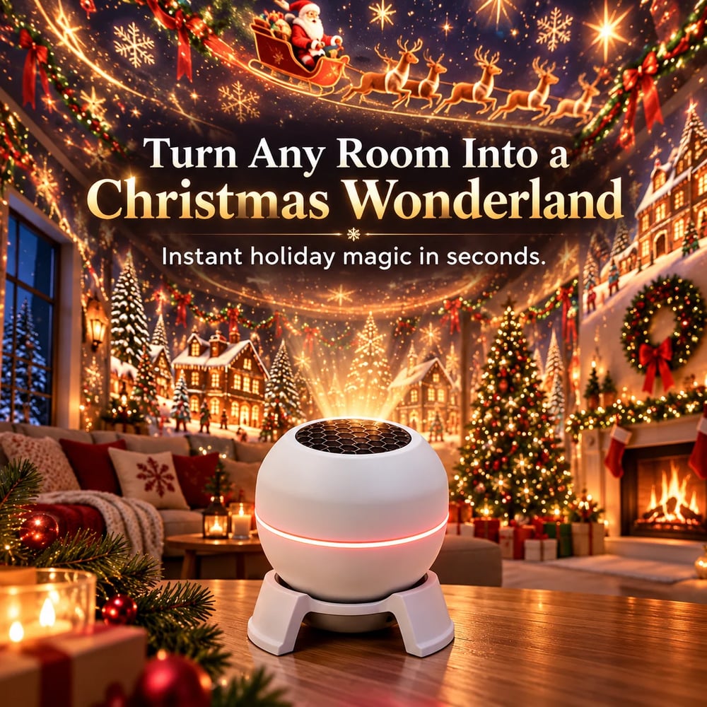 FestiveGlow™ | Magical Christmas Star Projector