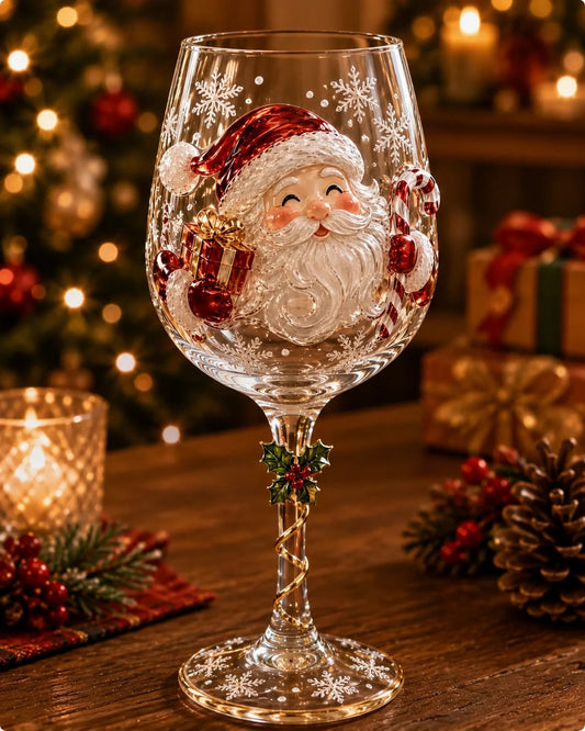 NoëlLuxe™ | 3D Festive Wine Glass Gift Collection