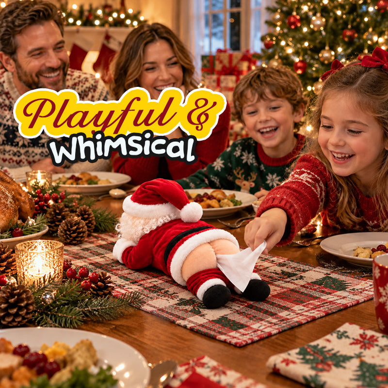 SantaGiggles™ | Funny Christmas Santa Tissue Dispenser