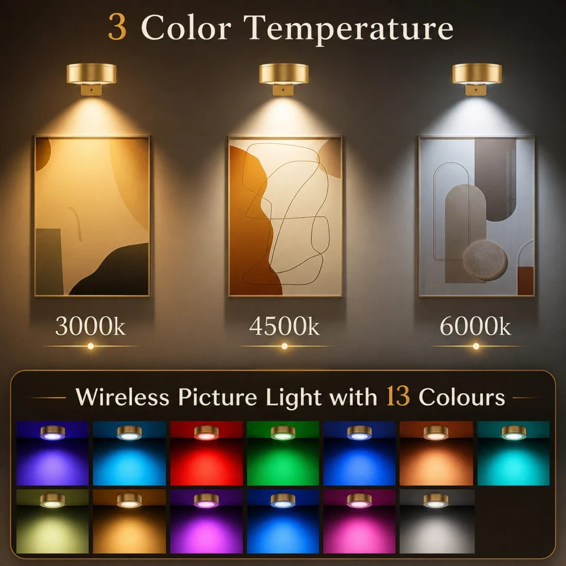 LumiGallery™ | Wireless RGB LED Picture Display Lights