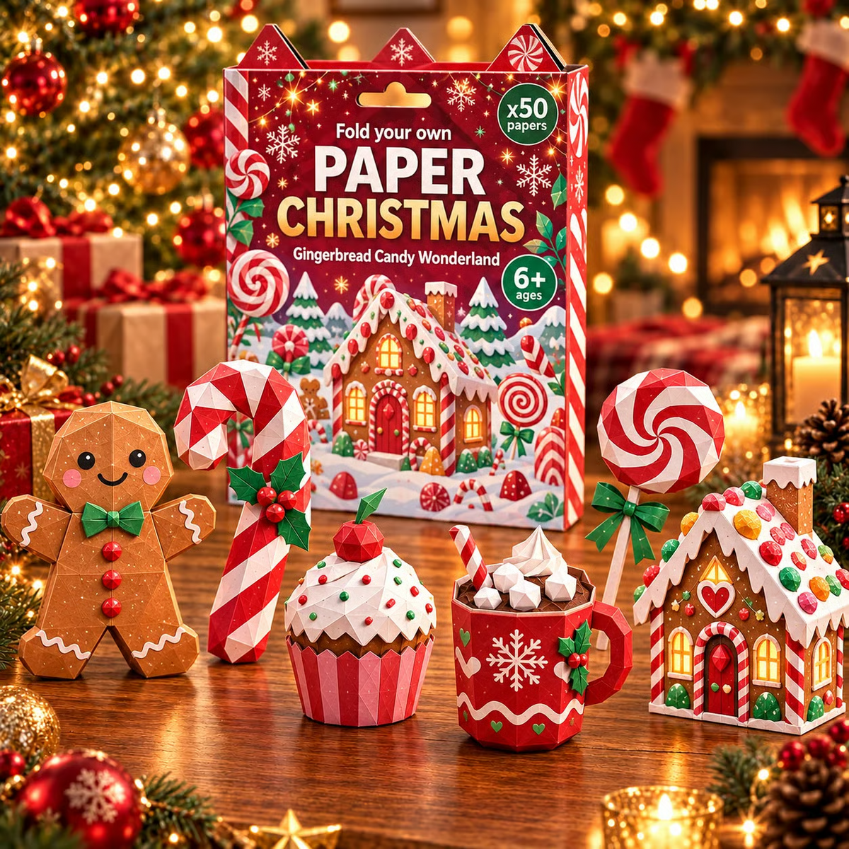 PaperWonder™ | Christmas Paper Folding Craft Kit – 250 Sheets