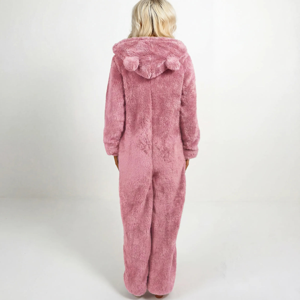 SnuggleLuxe™ | Women's Ultra-Soft Teddy Fleece Hooded Jumpsuit
