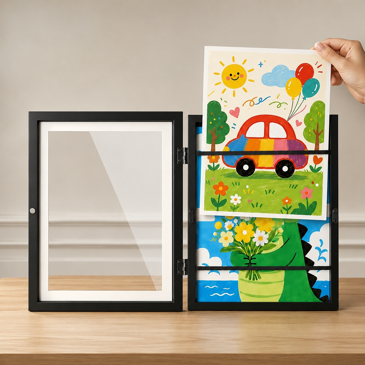 ArtKeep™ | Kids’ Art Frame – Stylishly Display & Store Their Creative Masterpieces