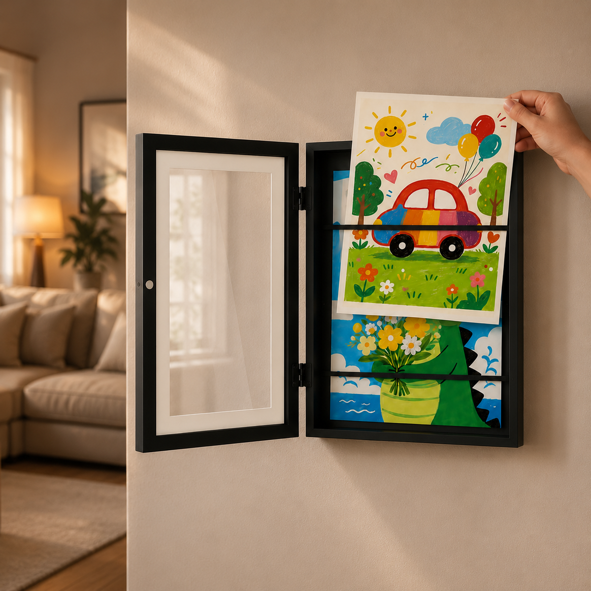 ArtKeep™ | Kids’ Art Frame – Stylishly Display & Store Their Creative Masterpieces