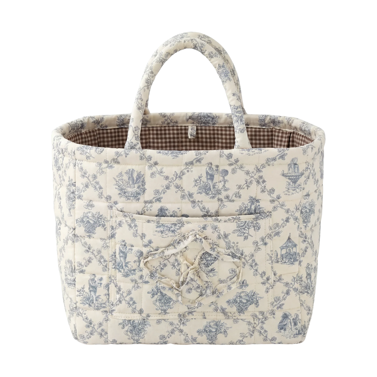 FloraCarry™ | Spacious Quilted Floral Storage Tote