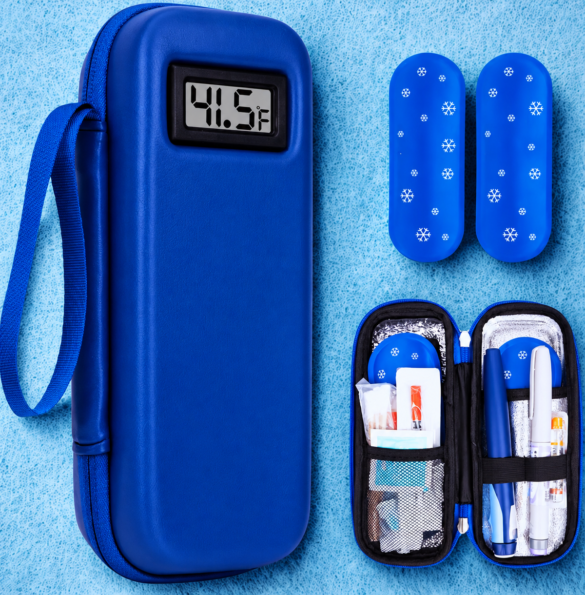 FrostKeep™ | Portable Peptide Cooling Case with Digital Temperature Display
