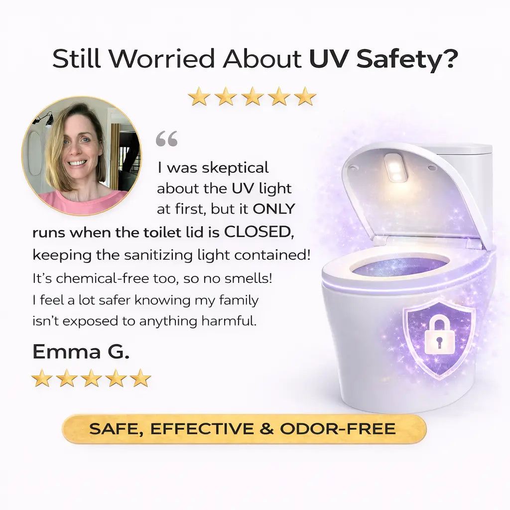 PureGlow™ | Automatic UV Toilet Sanitizer with Motion Sensor Night Light