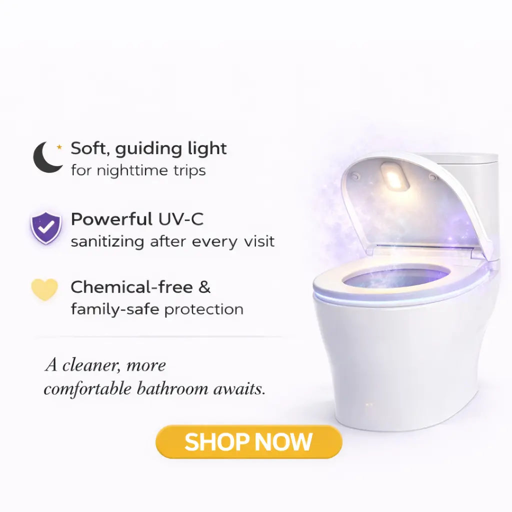 PureGlow™ | Automatic UV Toilet Sanitizer with Motion Sensor Night Light