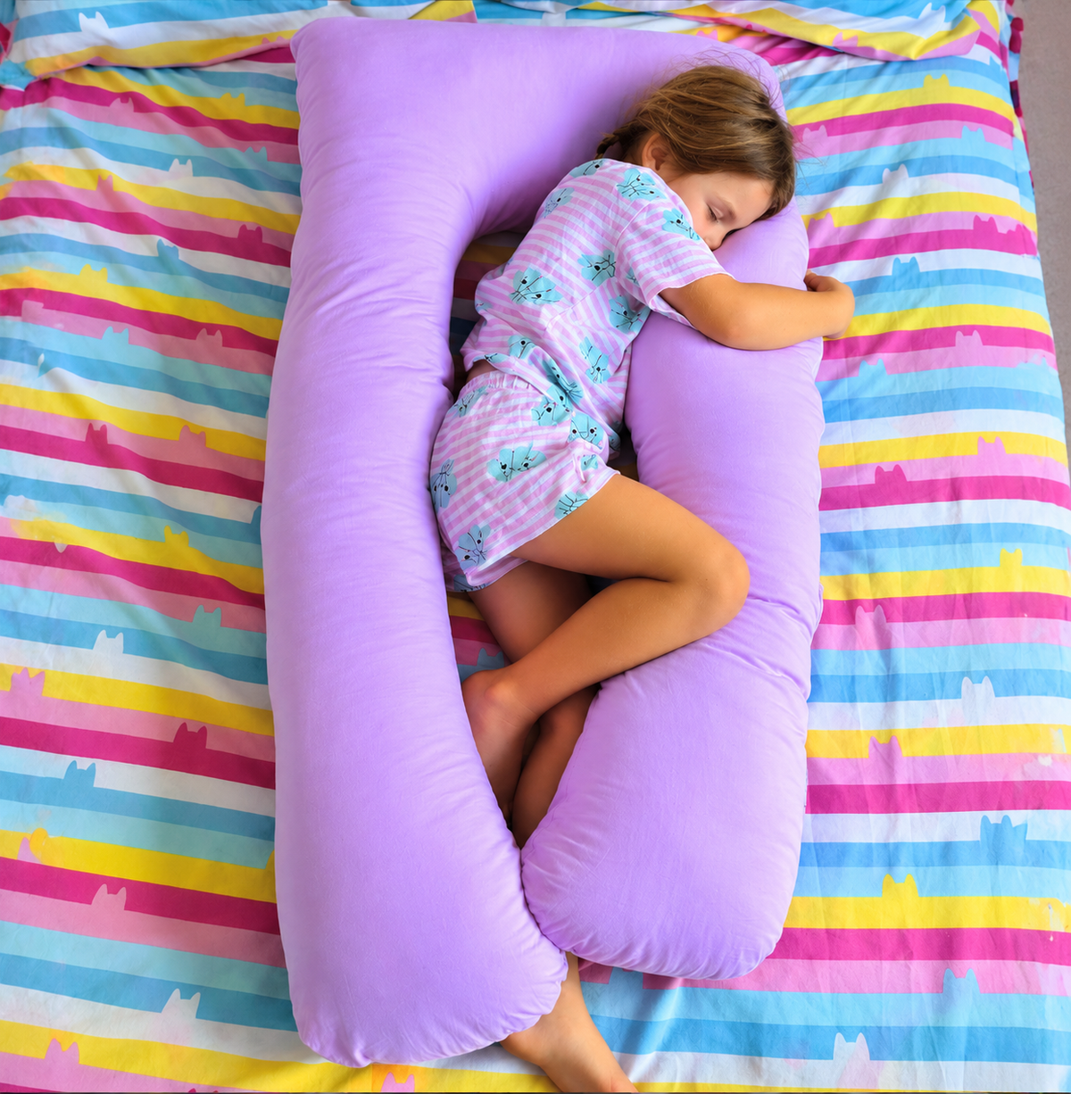 DreamNest™ Full-Body Comfort Pillow for Kids