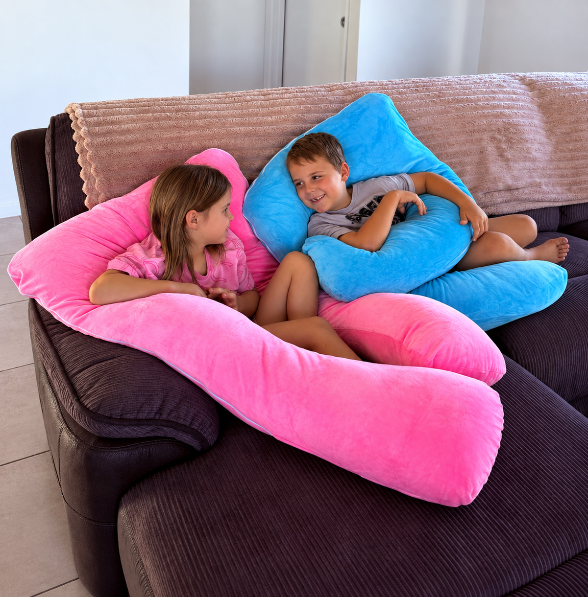 DreamNest™ Full-Body Comfort Pillow for Kids