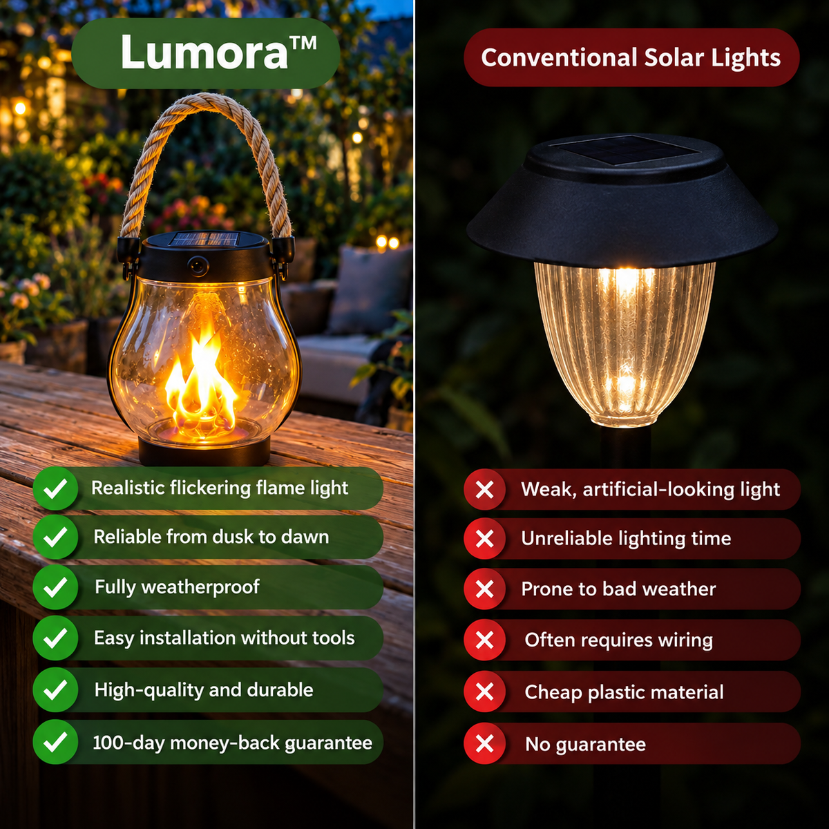 Lumora™ | Solar Lanterns for Outdoor Use