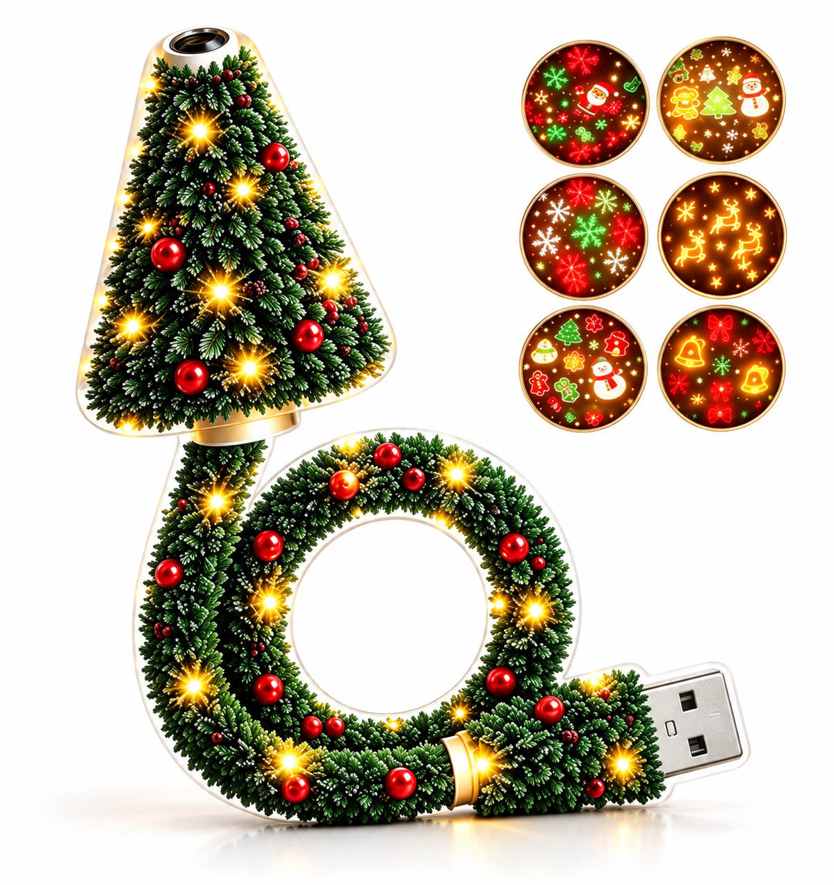 FestiveBeam™ | Magical Christmas LED Projector with Holiday Patterns