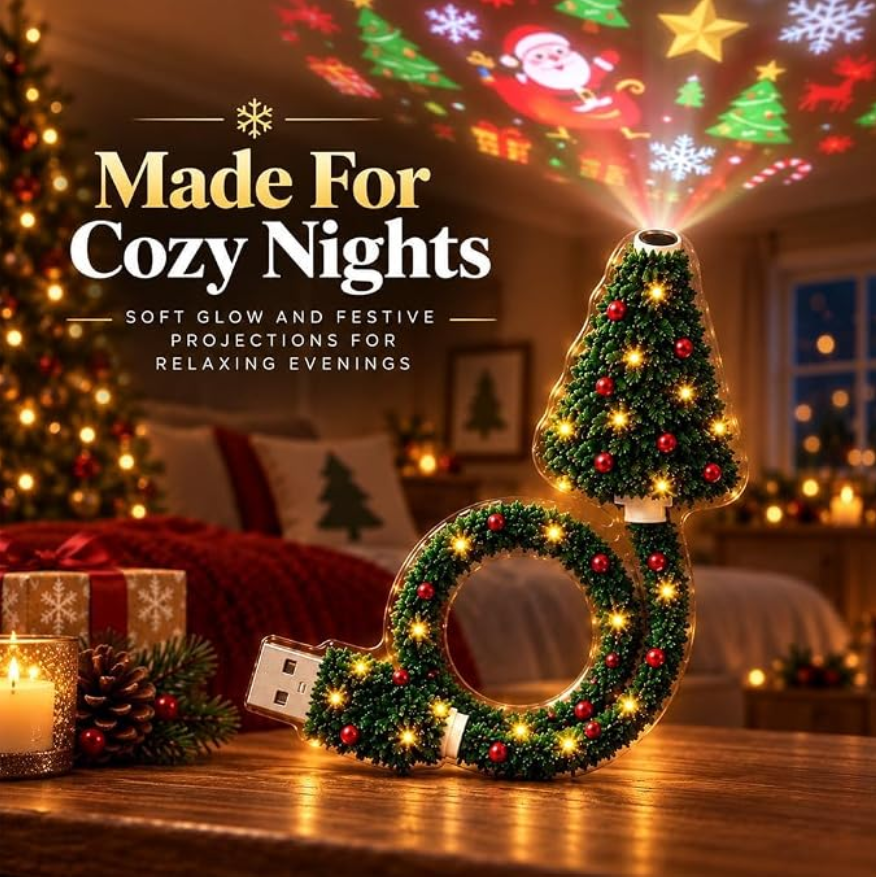 FestiveBeam™ | Magical Christmas LED Projector with Holiday Patterns