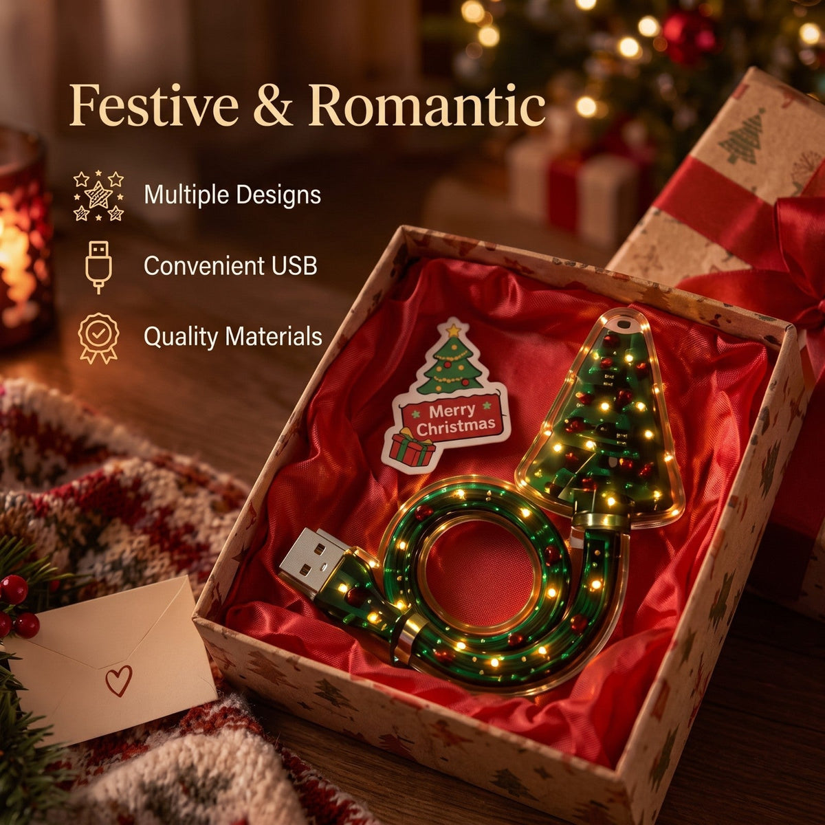 FestiveBeam™ | Magical Christmas LED Projector with Holiday Patterns