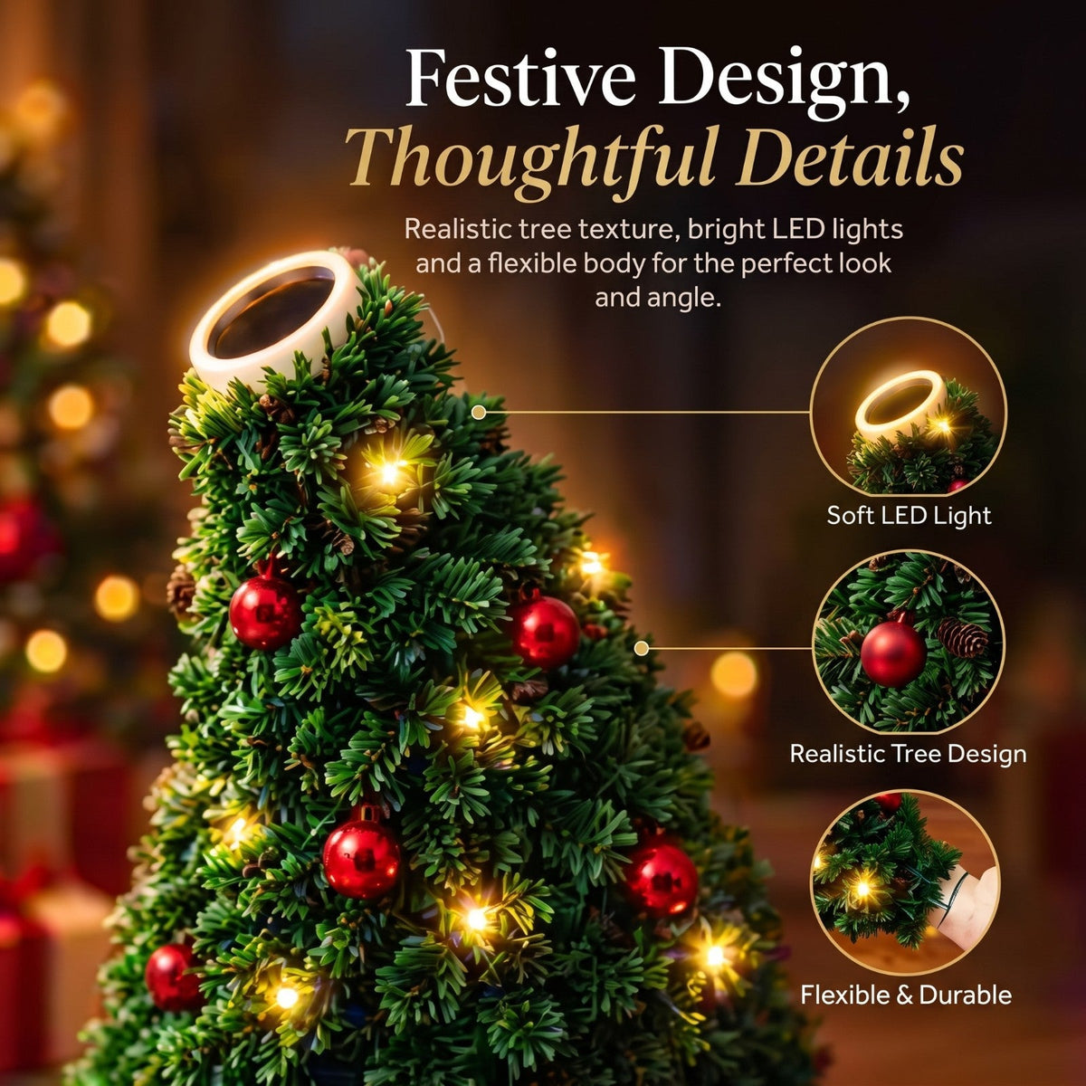 FestiveBeam™ | Magical Christmas LED Projector with Holiday Patterns