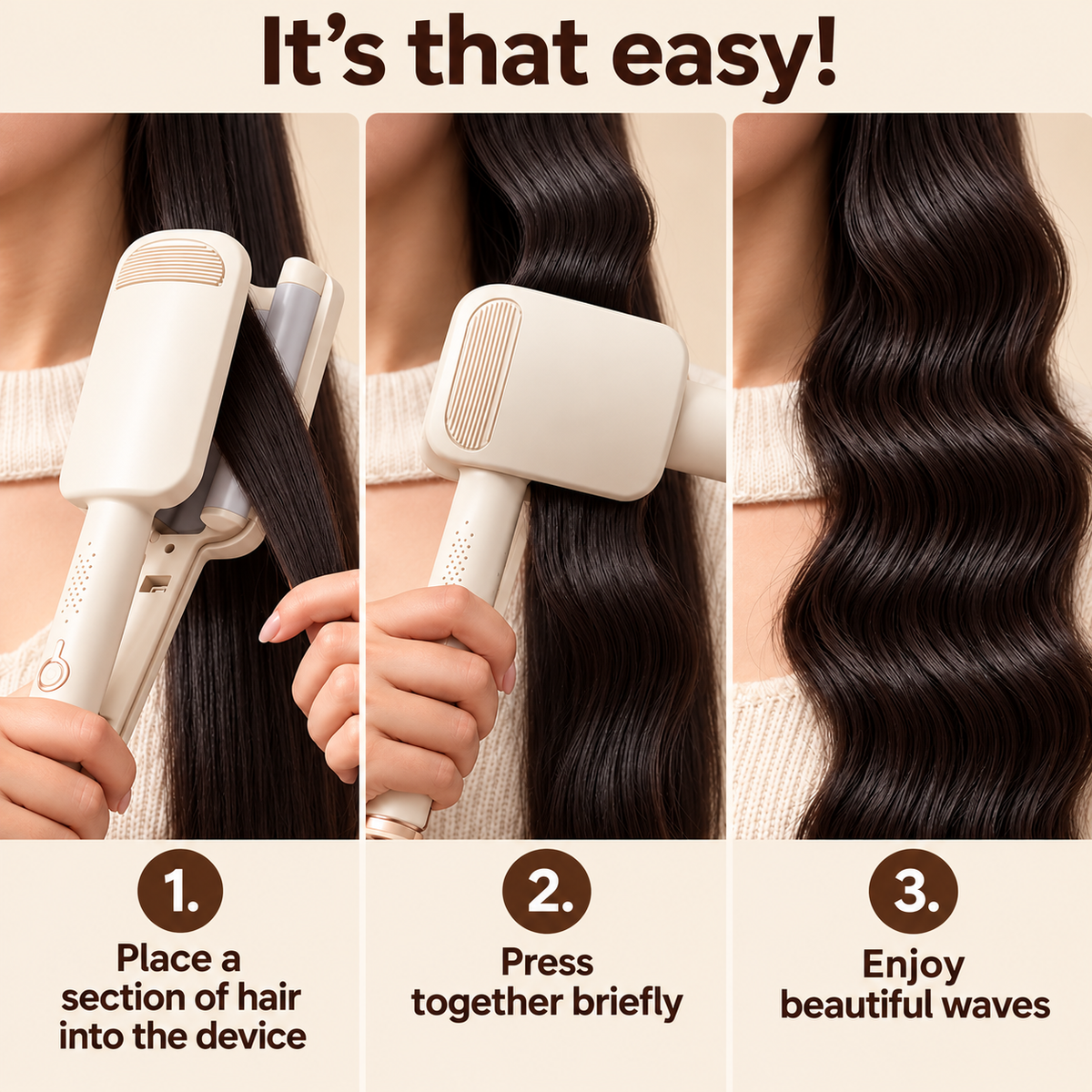 SilkWave™ | Professional Hair Waver with Adjustable Heat
