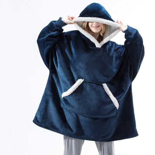 WarmNest™ | Oversized Sherpa Fleece Wearable Blanket Hoodie