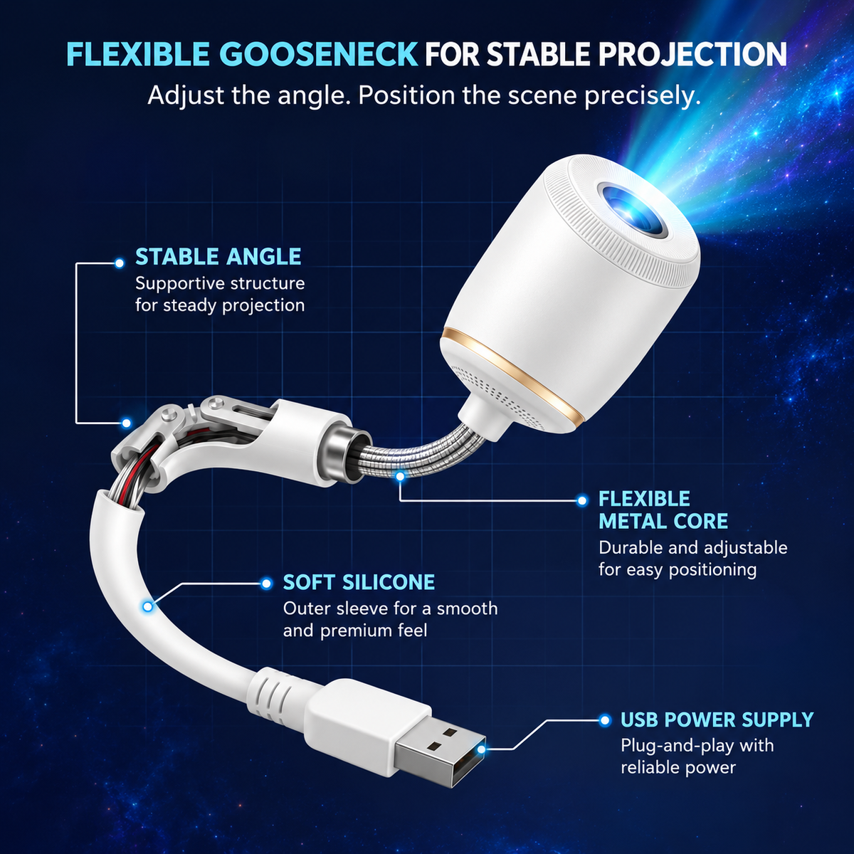 DreamBeam™ 5D Holographic Galaxy Projector