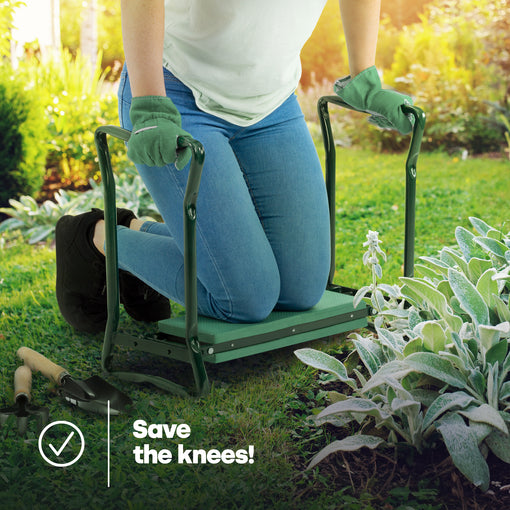 GardenEase™ | Padded Garden Kneeler & Seat with Support Handles