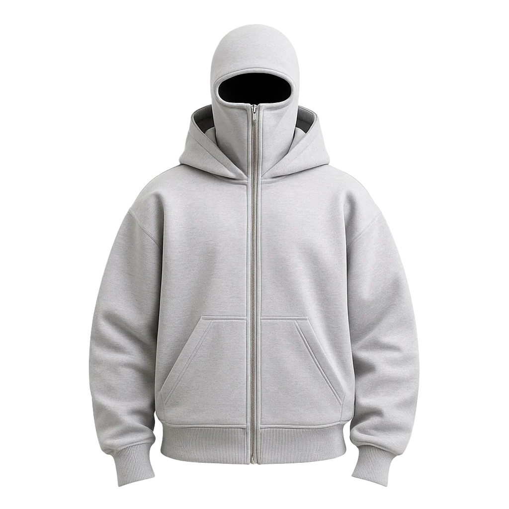 ShadowZip™ | Unisex Full-Zip Balaclava Hoodie