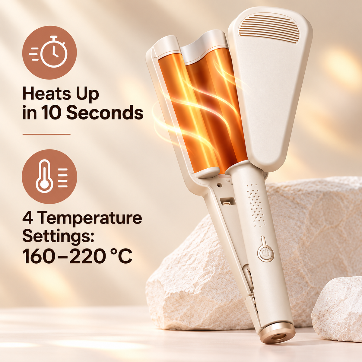 SilkWave™ | Professional Hair Waver with Adjustable Heat