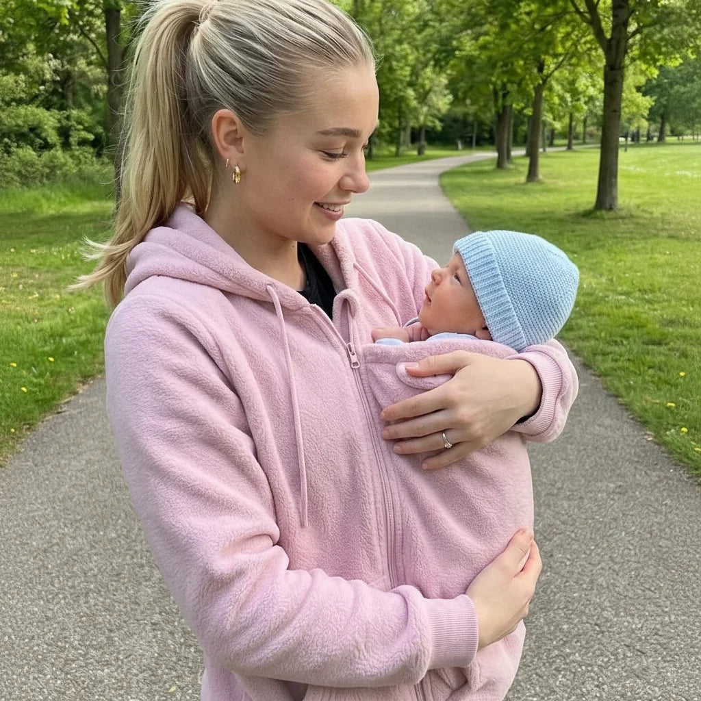 MamaNest™ Cozy Babywearing Sherpa Hoodie