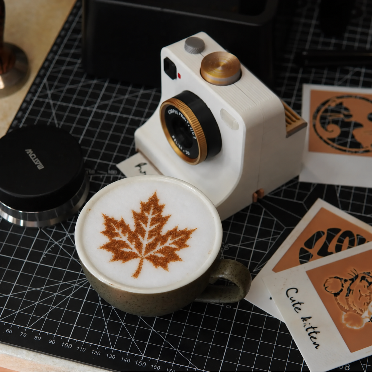 LatteSnap™ | Creative Coffee Art Stencil Printer for Homemade Latte Designs