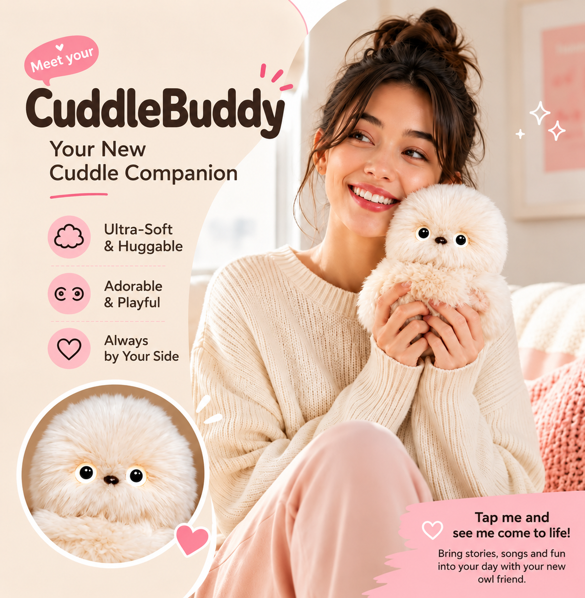 CuddleBuddy™ | Interactive AI Talking Plush Companion