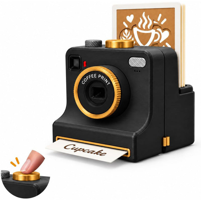 LatteSnap™ | Creative Coffee Art Stencil Printer for Homemade Latte Designs
