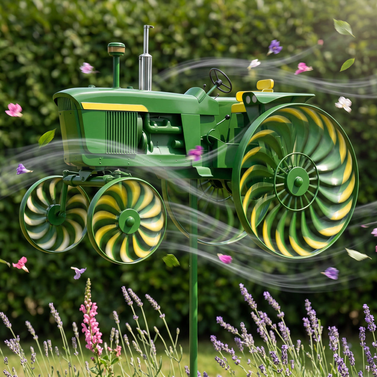 TractorBreeze™ | Decorative Tractor Wind Spinner for Gardens