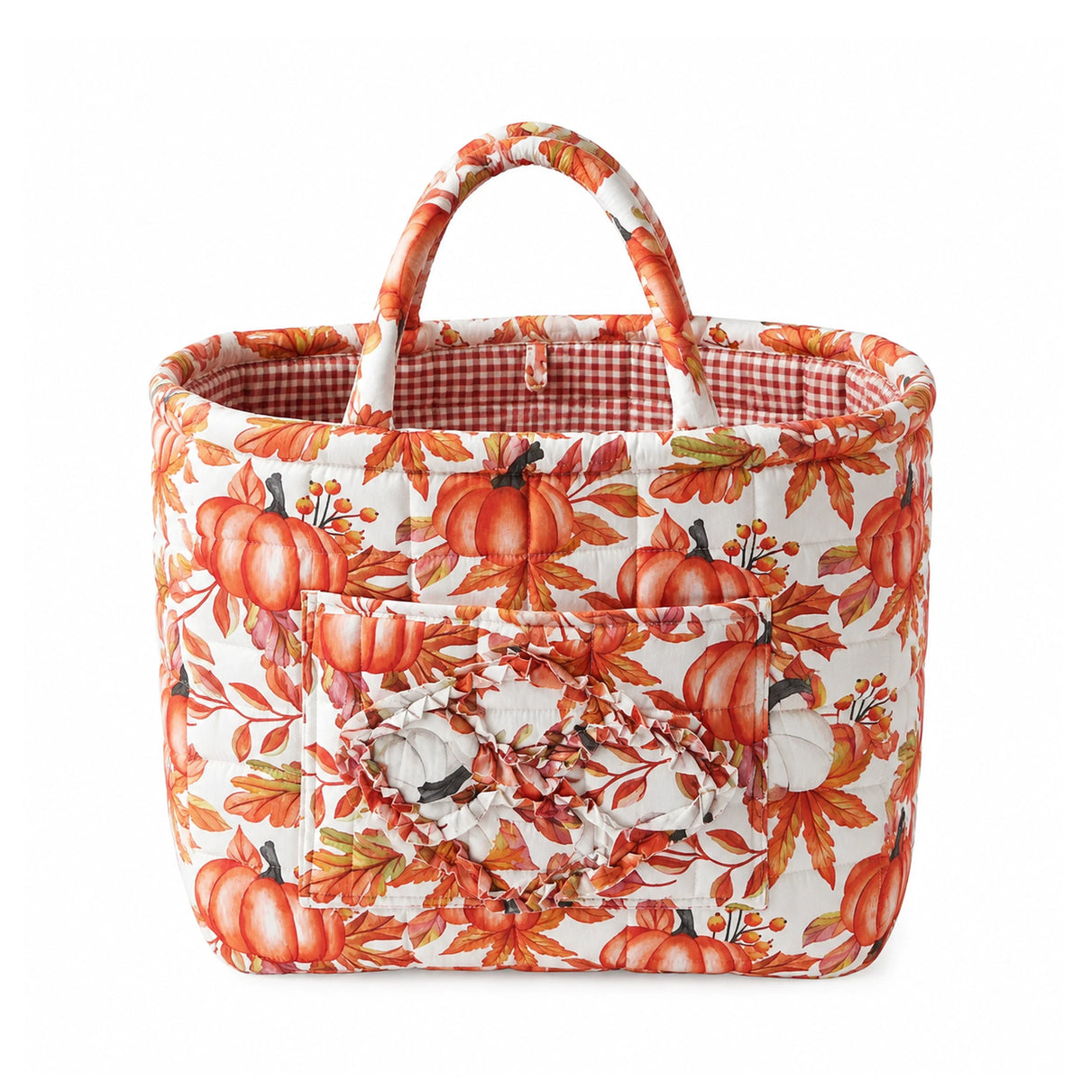 FloraCarry™ | Spacious Quilted Floral Storage Tote